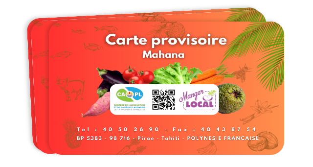 Carte provisoire Mahana